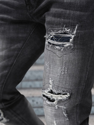 Vaqueros de hombre negras OZONEE NB/MP0075N