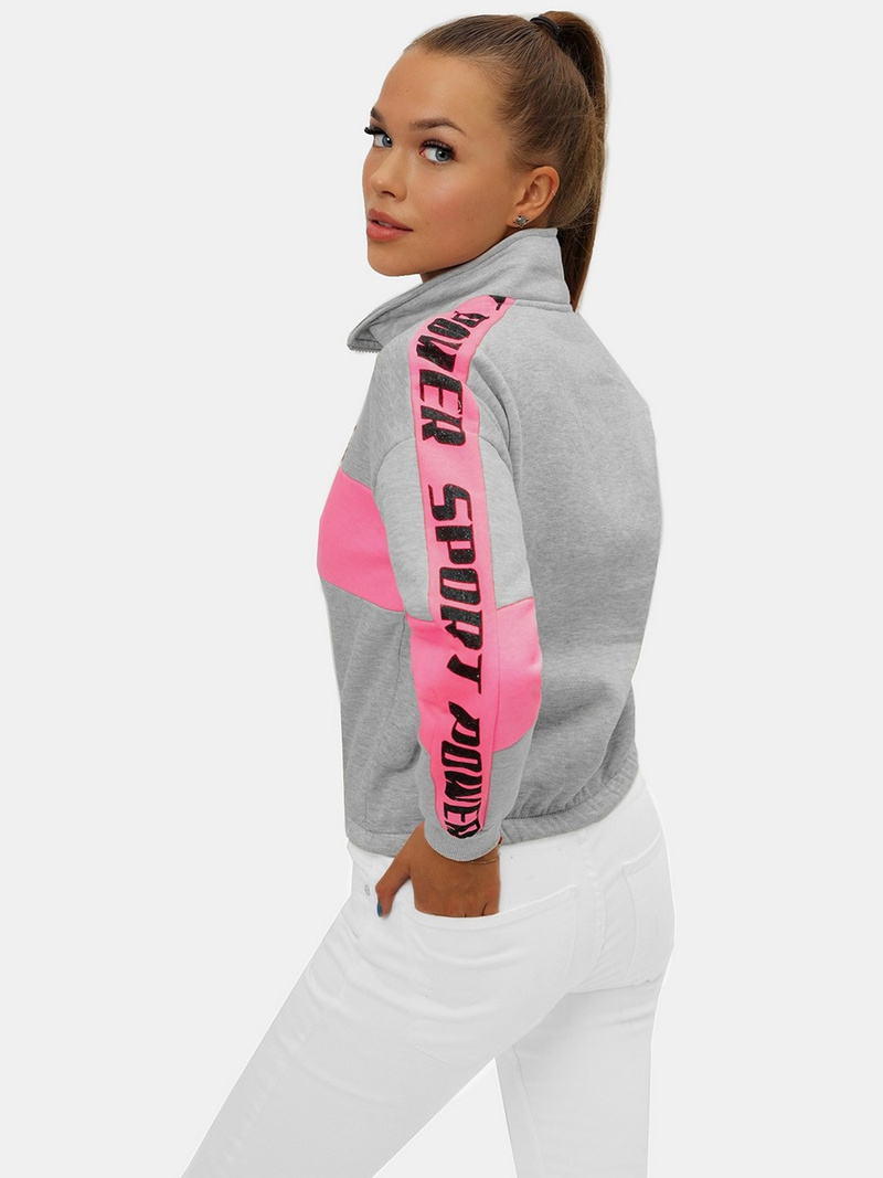 Sudadera de mujer gris OZONEE JS/B26020Z