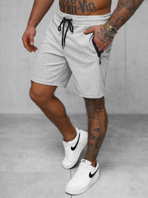 Pantalón corto de hombre gris OZONEE JS/17K533/2