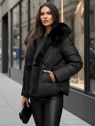 Chaqueta de mujer negra OZONEE O/16M9179/392