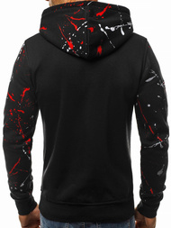 Sudadera de hombre negra OZONEE JS/DD275Z