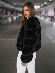 Chaqueta de mujer negra OZONEE JS/11Z8080Z