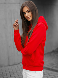 Sudadera de mujer roja OZONEE JS/W03Z