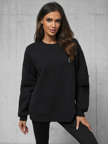 Sudadera de negra OZONEE O/SWE23049Z