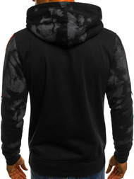 Sudadera de hombre negra OZONEE JS/DD210Z