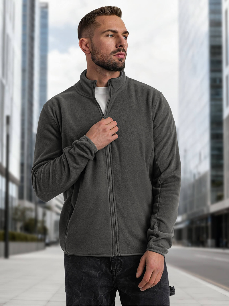 Sudadera de hombre grafito OZONEE JS/HH016/5