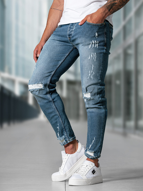 Vaqueros de hombre azul OZONEE O/0525