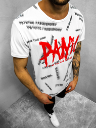 Camiseta de hombre blanca OZONEE JS/KS1998Z