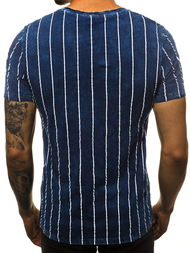 Camiseta de hombre azul marino OZONEE HFM/017