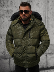 Chaqueta de hombre verde OZONEE JS/27M8109