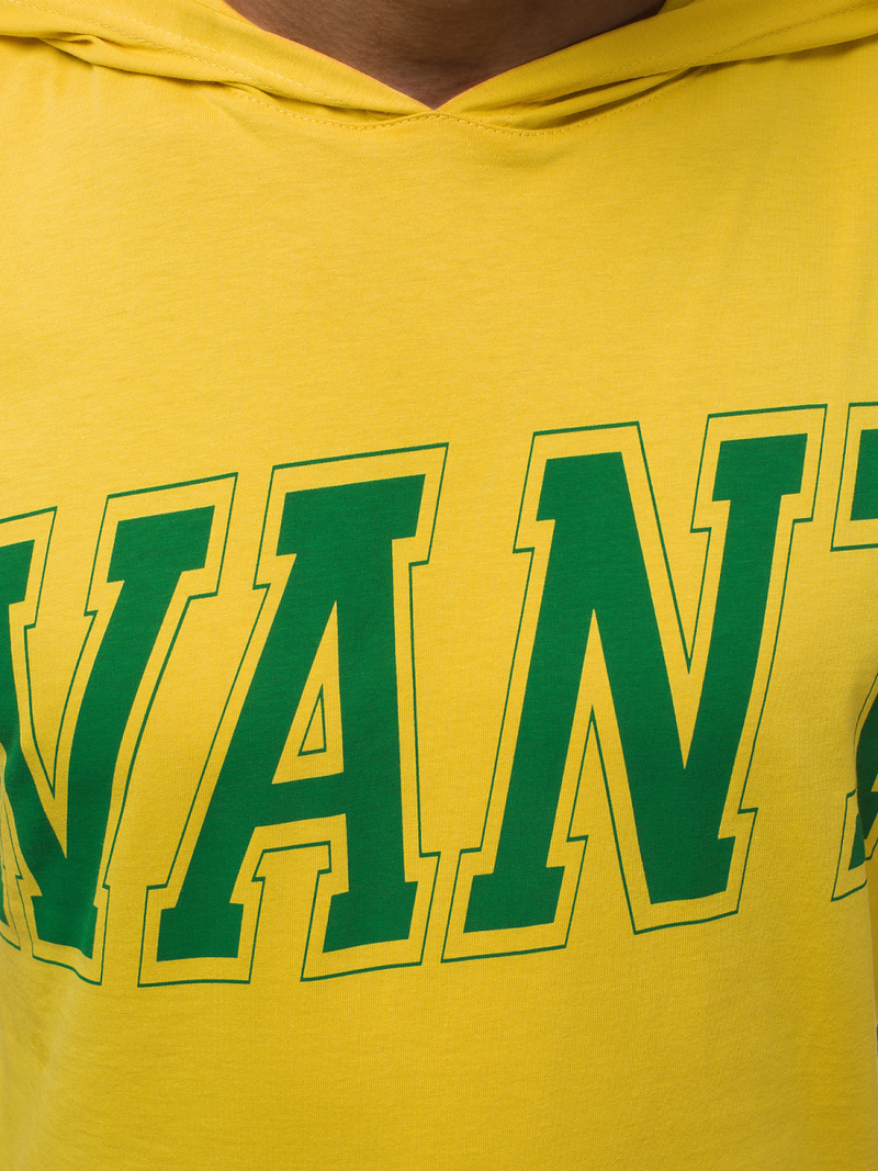 Camiseta sin mangas de hombre amarilla OZONEE B/60042Z