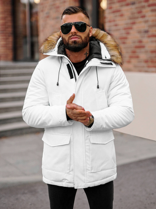 Chaqueta de hombre blanca OZONEE JS/5M779/281Z