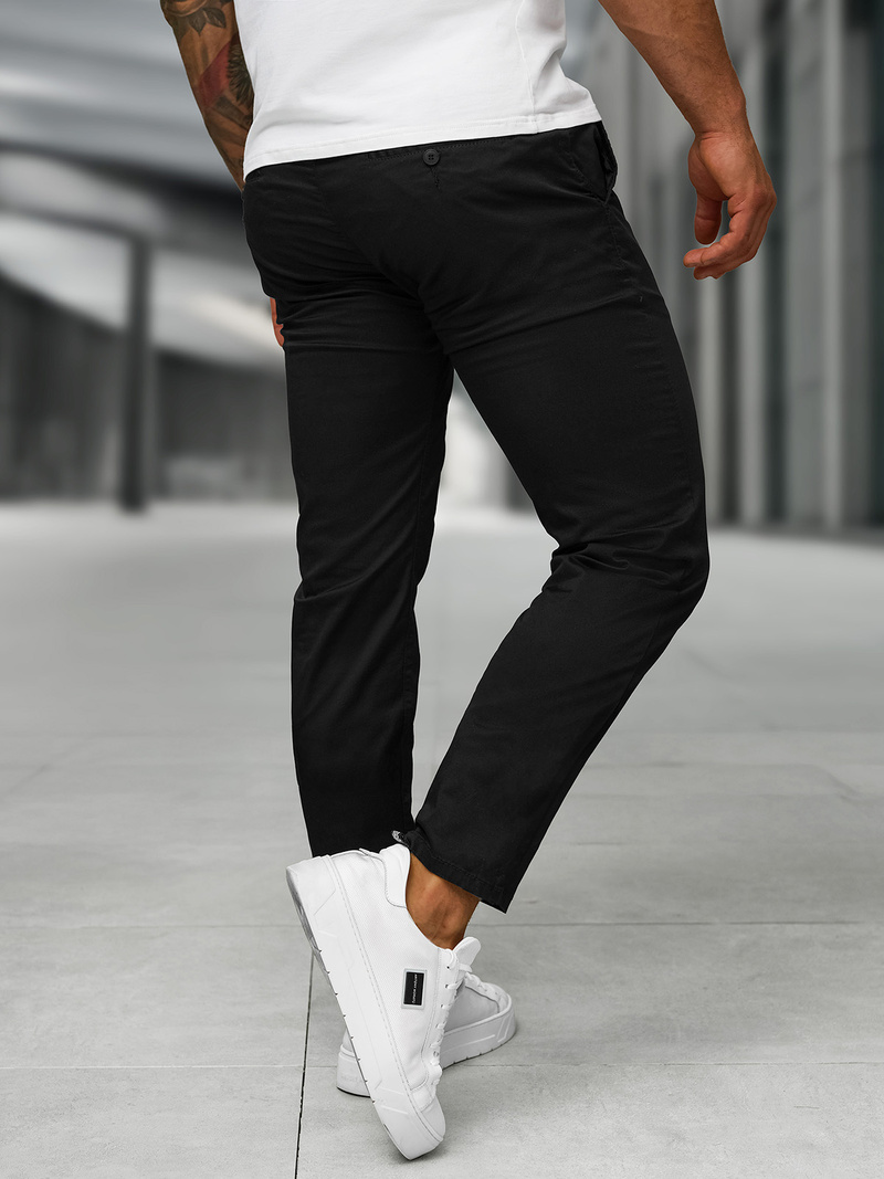 Pantalón de hombre negras OZONEE BL/SK222/1