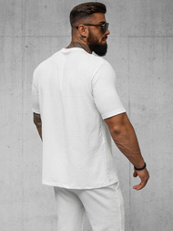 Camiseta de hombre blanco OZONEE O/Y960T
