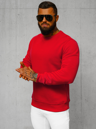 Sudadera de hombre roja OZONEE JS/2001-10Z