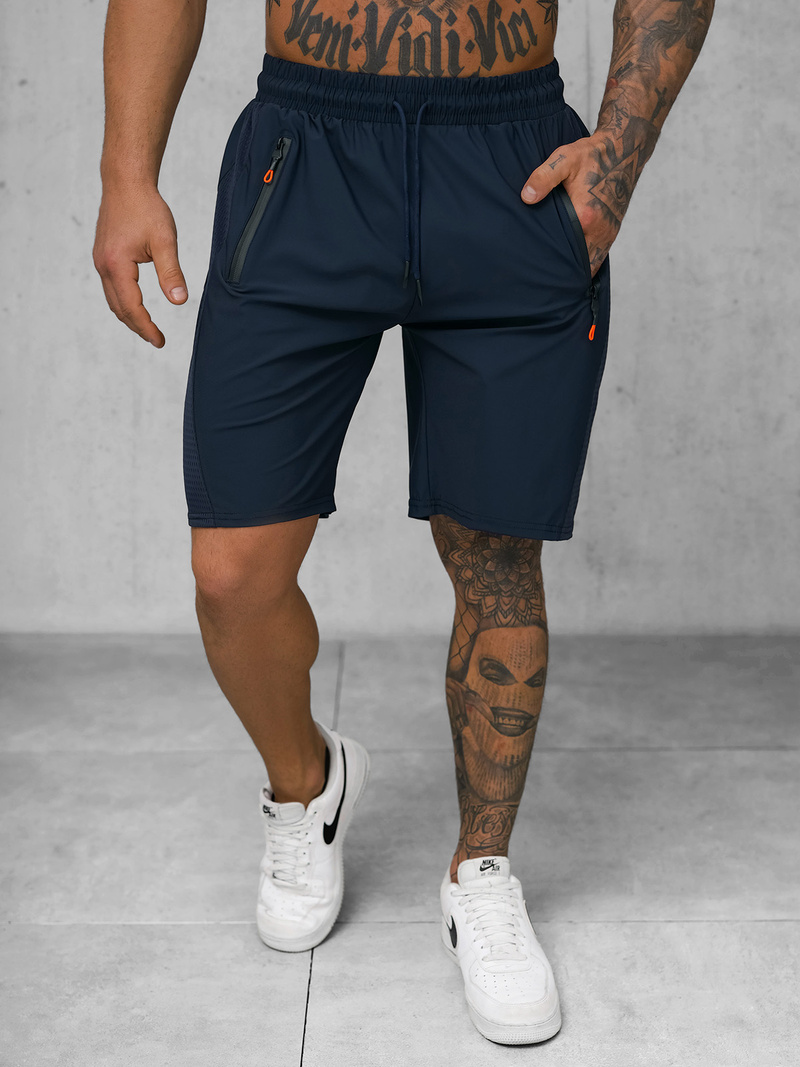 Pantalones cortos deportivos para hombre azul marino OZONEE JS/12K1803/25