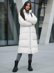 Chaqueta de mujer blanca OZONEE JS/5M3163/281Z