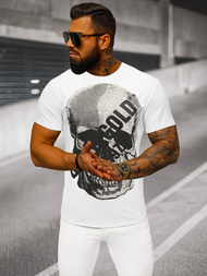 Camiseta de hombre blanco OZONEE NB/MT3038Z