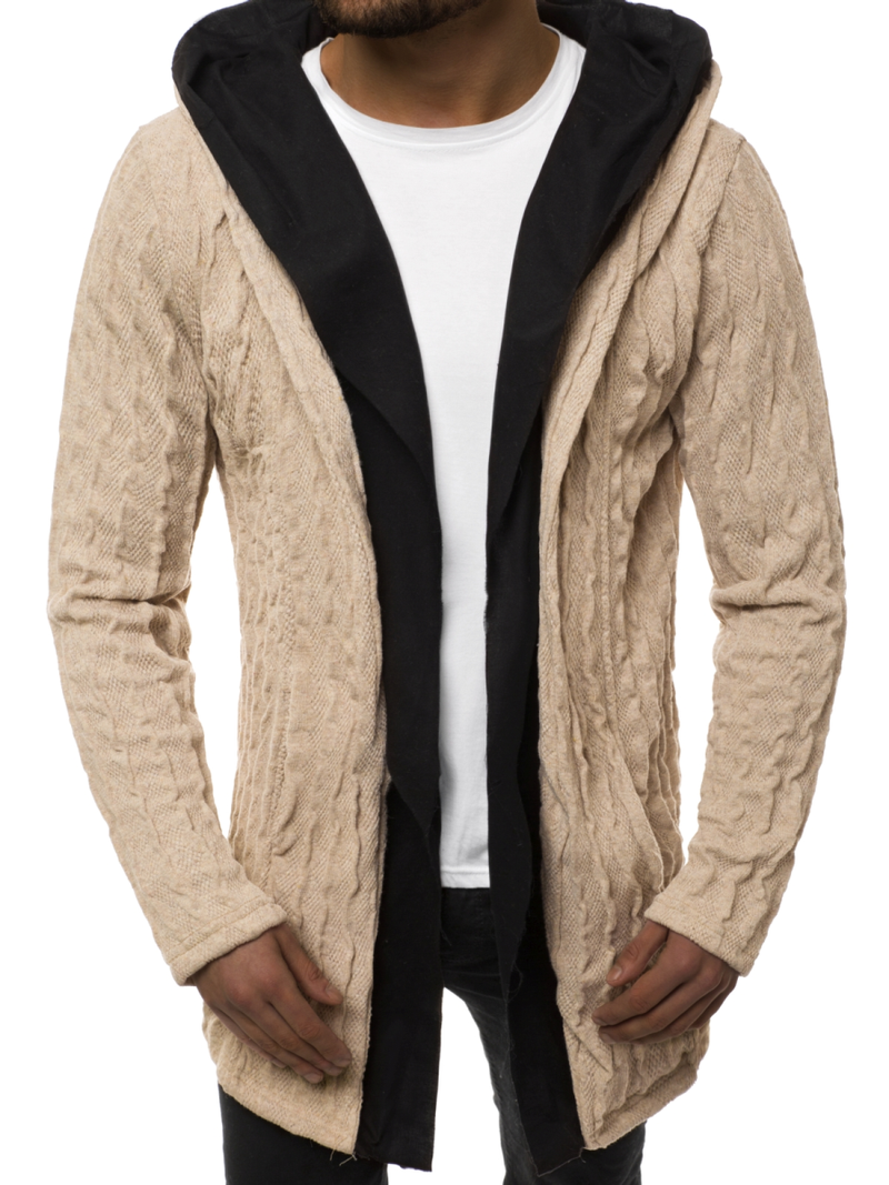 Sudadera de hombre beige OZONEE MACH/2138