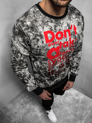 Sudadera de hombre gris OZONEE JS/DD677Z