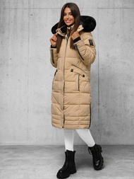 Chaqueta de mujer beige OZONEE O/W377