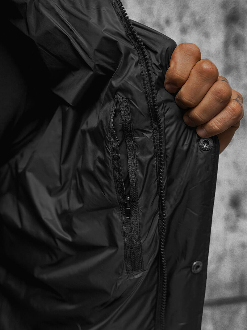 Chaqueta de hombre negra OZONEE JS/5M3102/392
