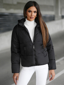Chaqueta de mujer negra OZONEE JS/16M9187/392Z