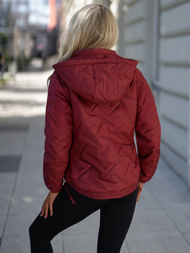 Chaqueta de mujer borgoña OZONEE JS/16M9315/06