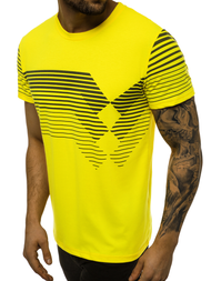 Camiseta de hombre amarillo OZONEE JS/KS2058