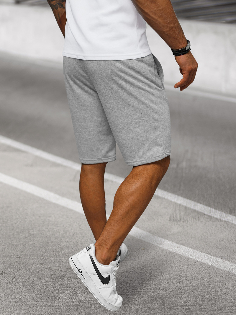 Pantalón corto de hombre gris OZONEE JS/8K100/2Z