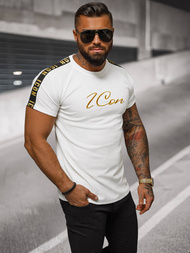 Camiseta de hombre blanco OZONEE O/T7579