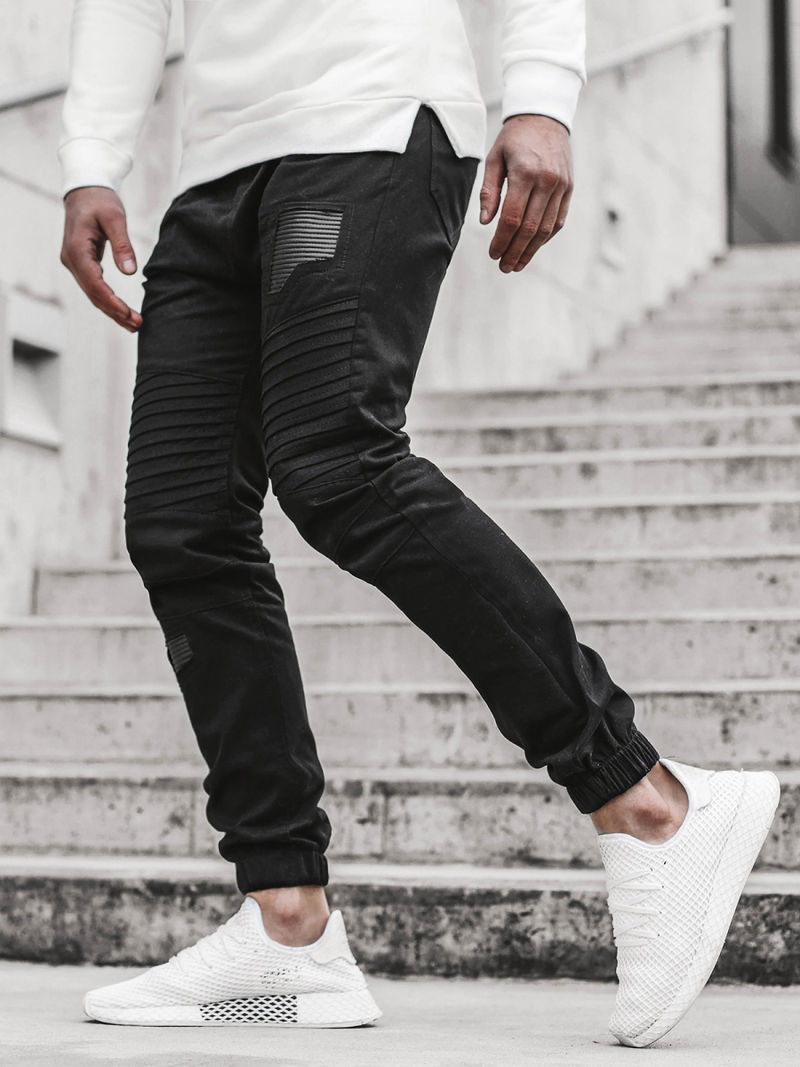 Pantalón jogger de hombre negro OZONEE A/829
