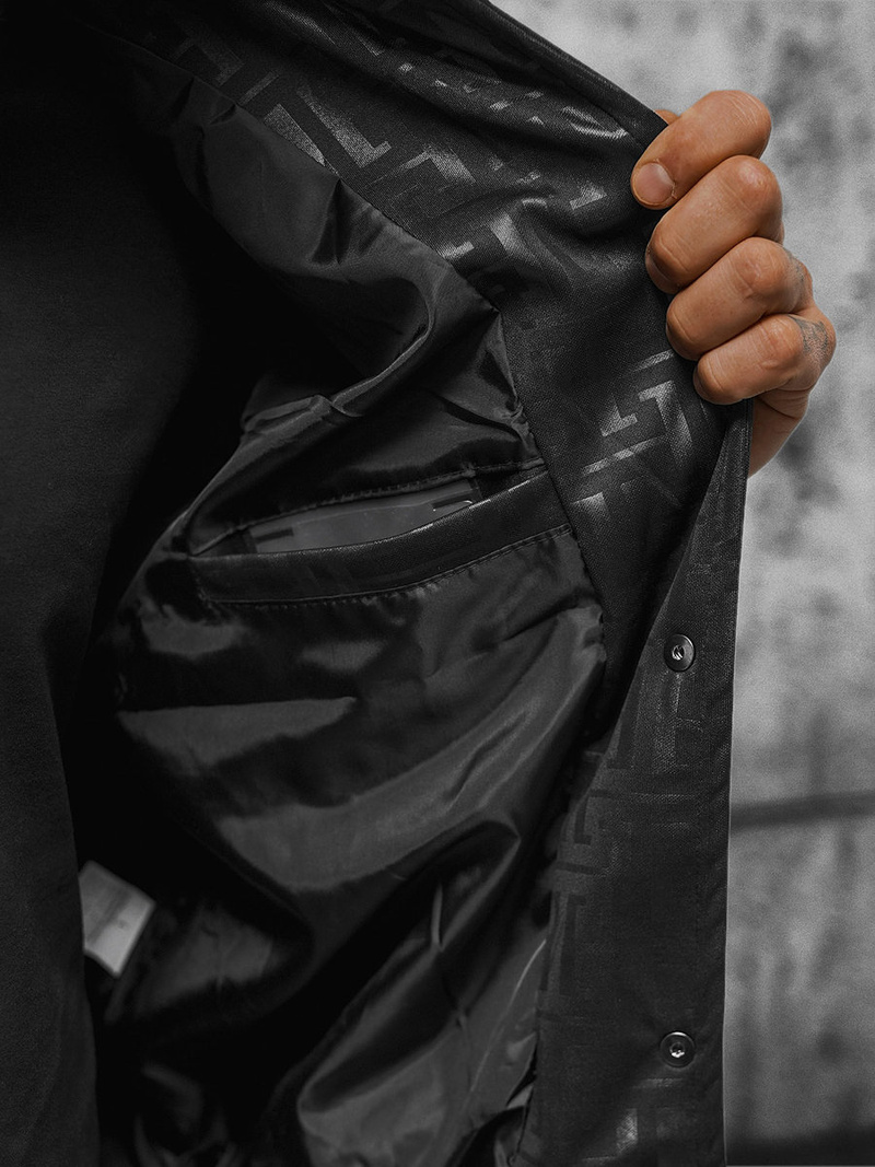 Chaqueta de hombre negra OZONEE O/3A172