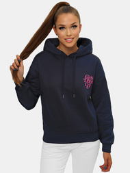 Sudadera de mujer azul marino OZONEE JS/B26013Z