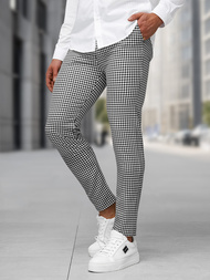 Pantalón de hombre negro-blanco OZONEE DJ/5531Z