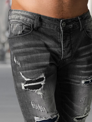 Vaqueros de hombre negras OZONEE NB/MP0075NZ