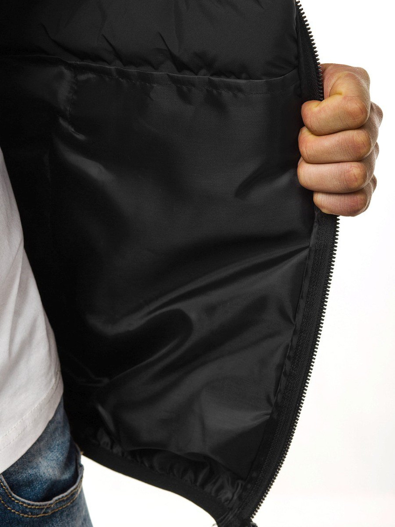 Chaqueta de hombre negra OZONEE JS/SM67Z