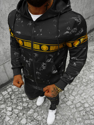 Sudadera de hombre negra OZONEE JS/B8125