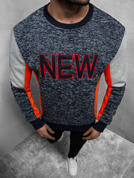 Sudadera de hombre azul marino OZONEE JS/KS1908Z