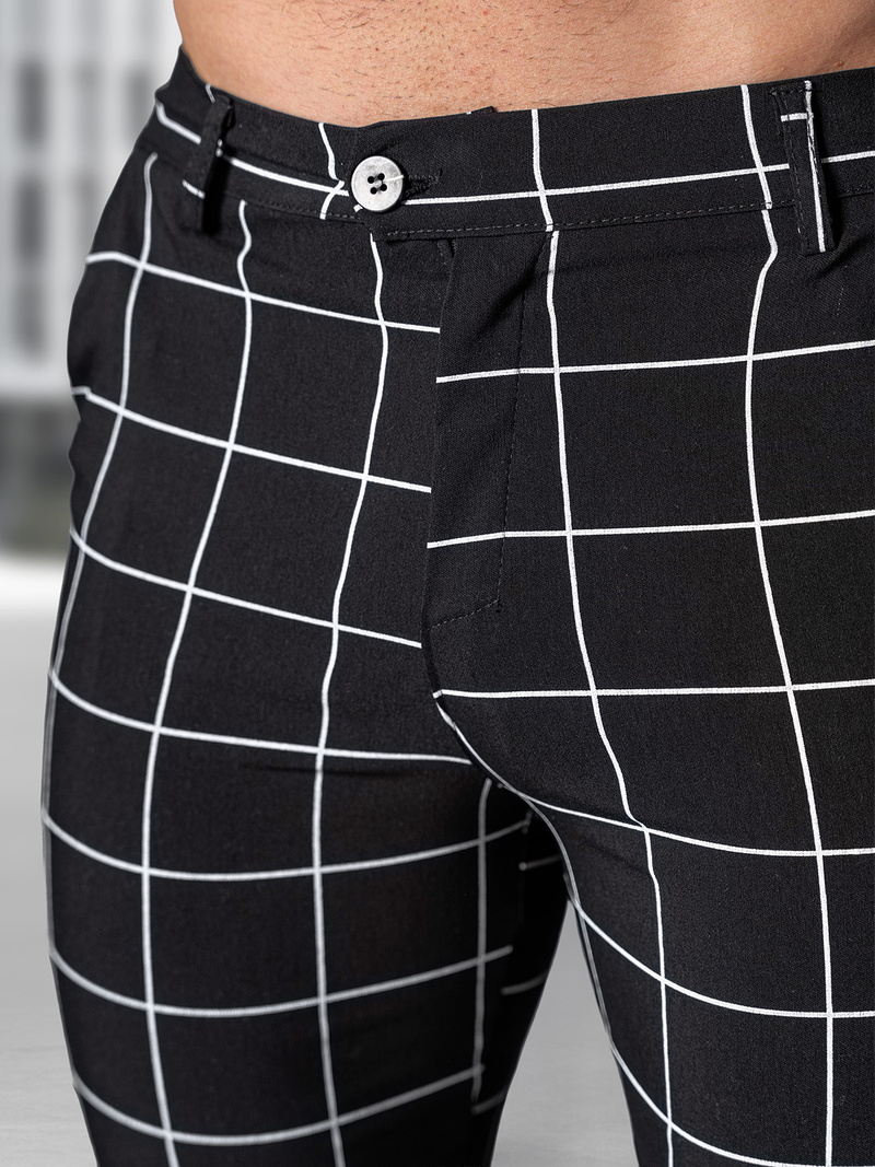 Pantalón chino de hombre negras OZONEE O/P4009Z