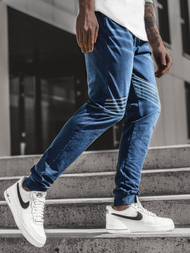 Vaqueros jogger de hombre azul OZONEE JS/KK1103
