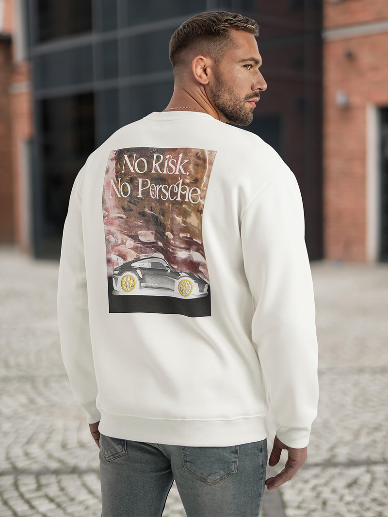 Толстовка Чоловіча Бiла OZONEE JS/65B3918/1