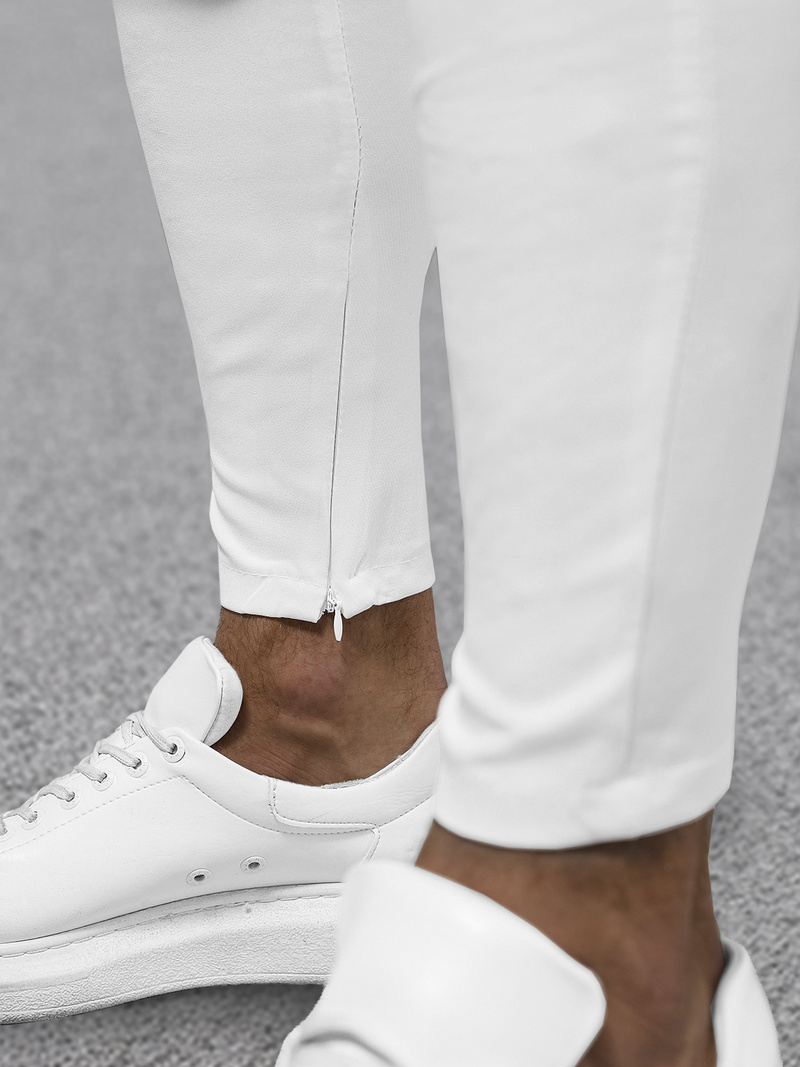 Pantalón chino de hombre blancos OZONEE DJ/3300