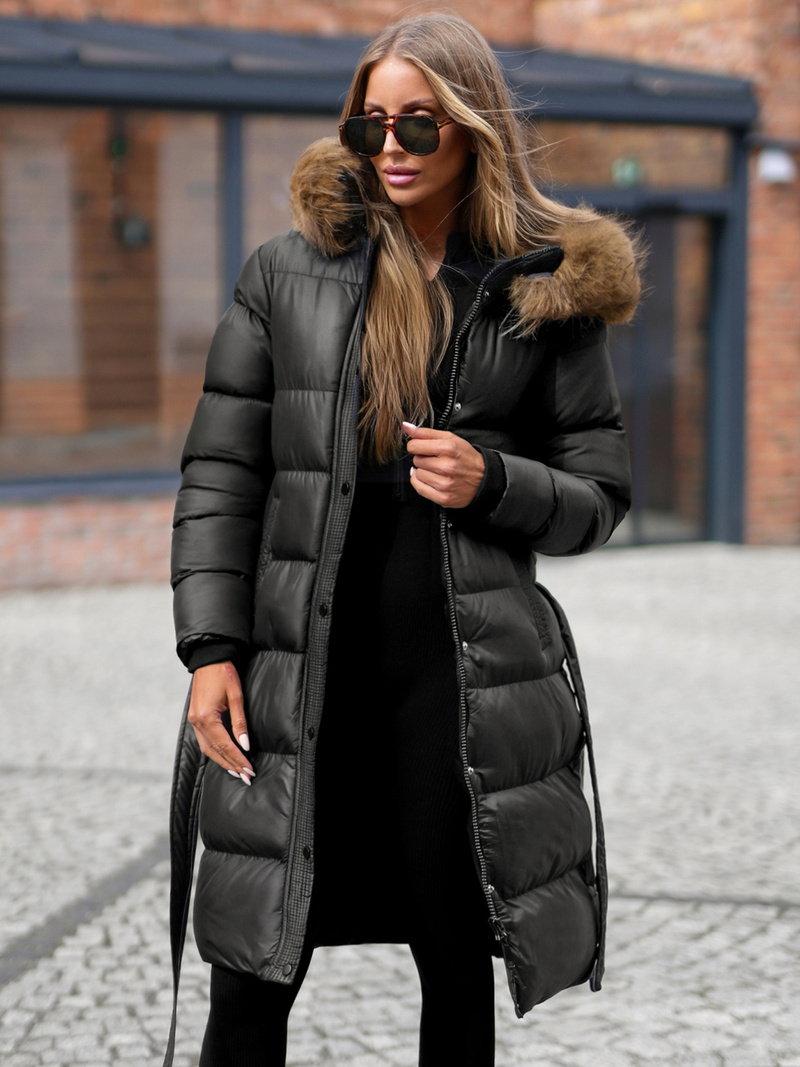 Chaqueta de mujer negra OZONEE JS/5M3298/392Z