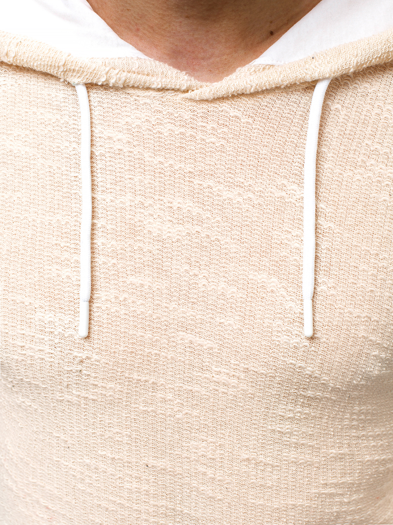 Sudadera de hombre beige OZONEE O/1252