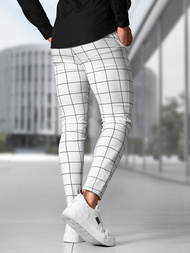 Pantalón chino de hombre blancos OZONEE O/P4009Z