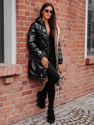 Chaqueta de mujer negra OZONEE JS/5M3189/392Z