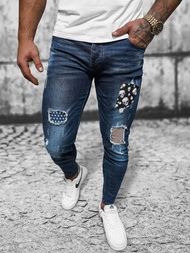 Vaqueros de hombre azul oscuro OZONEE NB/MP0015BS