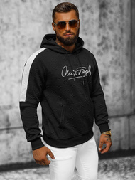 Sudadera de hombre negra OZONEE JS/3B572