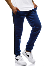 Pantalón de chándal de hombre Azul-negro OZONEE JS/JZ11007